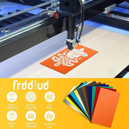 Laser Engraving Blank ABS Double Color Plastic Sheet, 11.8x6.49x0.05 inch - Image 2