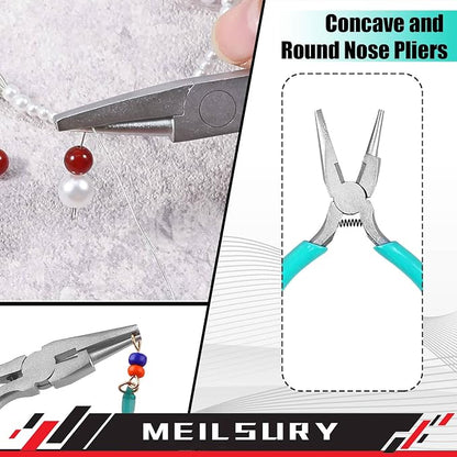 3-Piece jewelry pliers set includes a 6-in-1 bail making looping pliers - Image 4