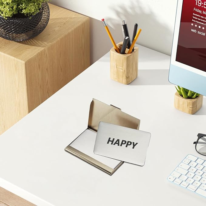 30 Pieces 304 Stainless Steel Metal Business Cards Blank Steel Laser Engraving - Image 6