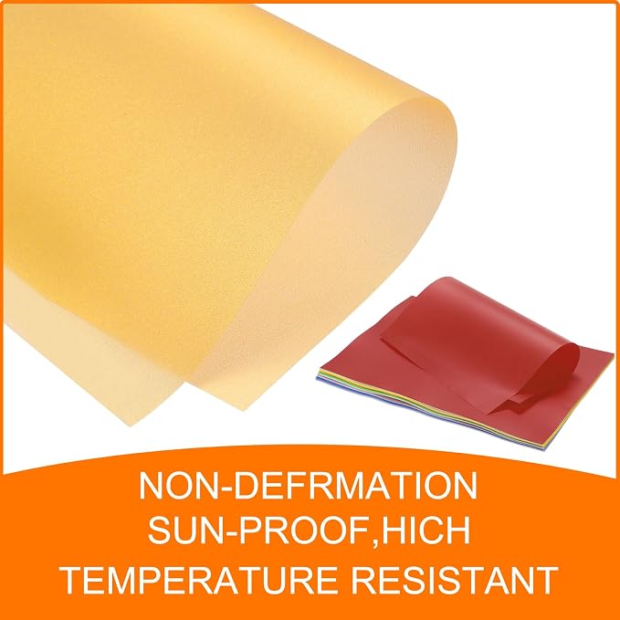 MECCANIXITY Colored Vellum Paper, 20 Sheet Gold Transparency 11.7 x 8.2 - Image 5