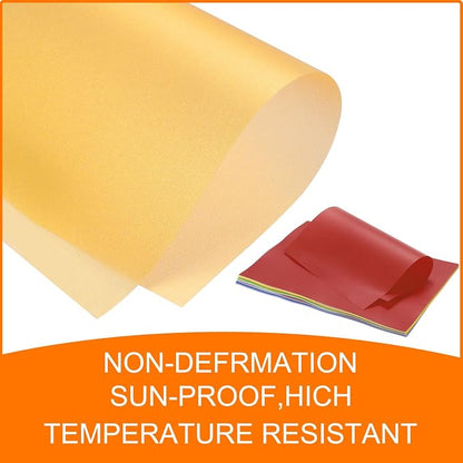 MECCANIXITY Colored Vellum Paper, 20 Sheet Gold Transparency 11.7 x 8.2 - Image 5
