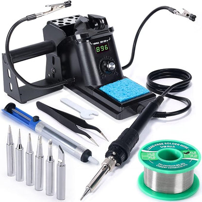 YIHUA 926 III 60W Digital Display Soldering Iron Station Kit w 2 Helping Hands by YIHUA