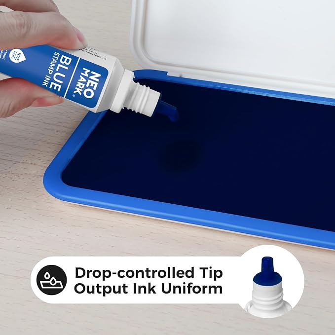 Premium Stamp Ink, Quick-Drying and AP-Certified Non-Toxic Refill Ink - Image 4