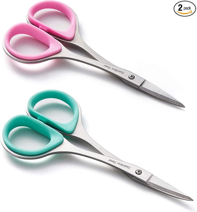 Beaditive Sewing and Embroidery Scissors Set Curved and Straight, by Beaditive