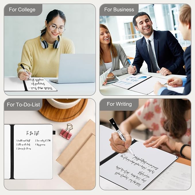 AGM Portable White Board Dry Erase Notebook, Small Travel Dry Erase Board - Image 8