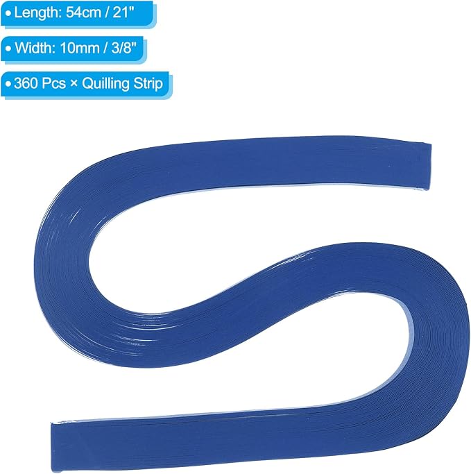 PATIKIL 360pcs Quilling Paper Strips Paper Flowers Quilling Kits 3/8" Origami - Image 2