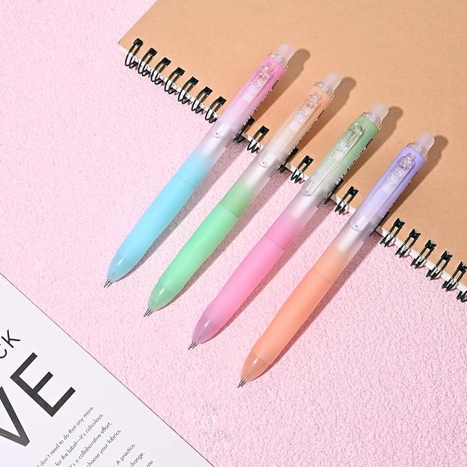 Temiary 4 Pcs Erasable Gel Pens & 10 Pcs Refills, Retractable Ink Pen - Image 9