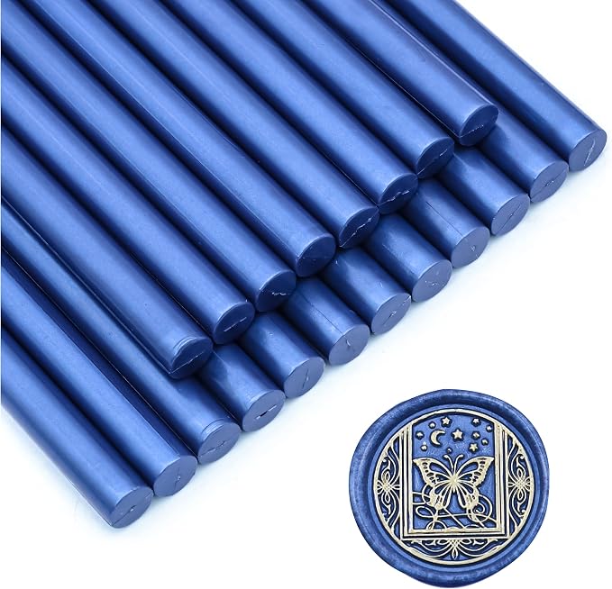 SWANGSA 20 Pieces Glue Gun Sealing Wax Sticks Navy Blue by SWANGSA