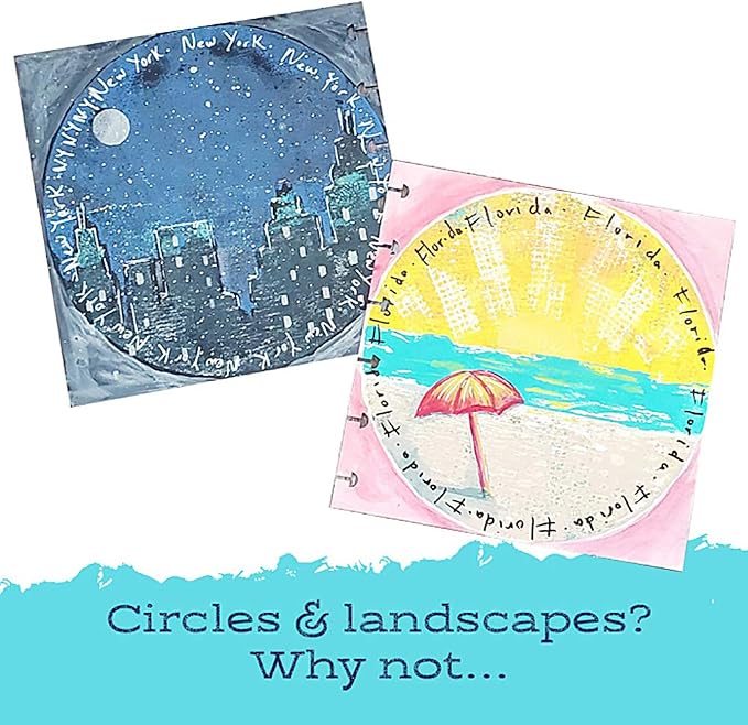 Gel Press Monoprinting Print Plate – 6” Circle Gel Plate - Image 3