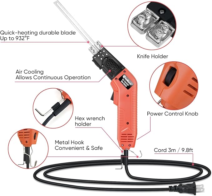 ROMECH Foam Cutter Pro Electric Hot Knife, 200W Air Cooled Styrofoam Cutting - Image 4
