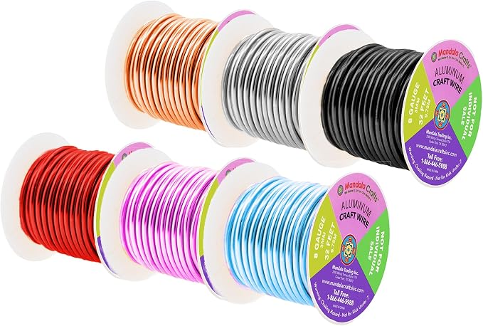 Mandala Crafts 8 Gauge Anodized Aluminum Craft Wire - Image 2