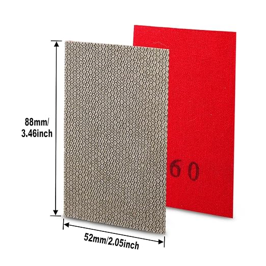 Diamond Sandpaper Electroplated Polishing Sheet Abrasive Sanding Paper Grit 60 - Image 3