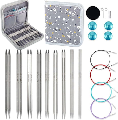 Svartur Lace Interchangeable Circular Knitting Needles, US 0-8 Small Knitting by Homepage