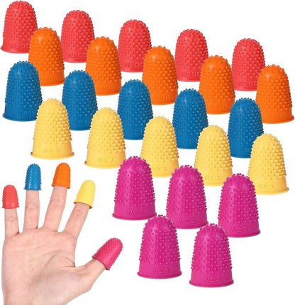 25 PCS Silicone Finger Protectors, Rubber Fingers Tips, Rubber Finger Tips by Unknown