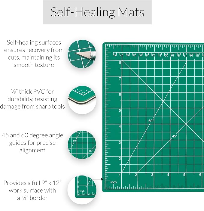WA Portman Self Healing Cutting Mat & Rotary Cutter Set – 45mm Rotary Cutter - Image 2