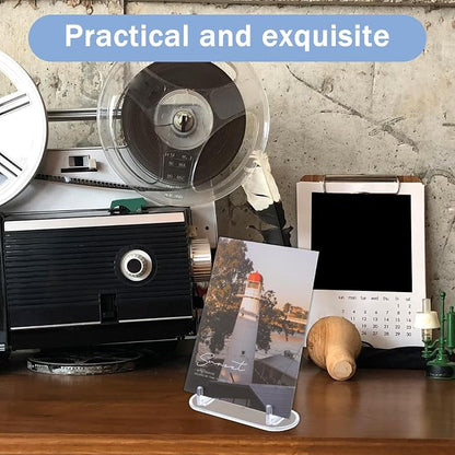 10 Pcs Card Display Stand, Acrylic Clear Card Trading Stand, Cards Display - Image 4
