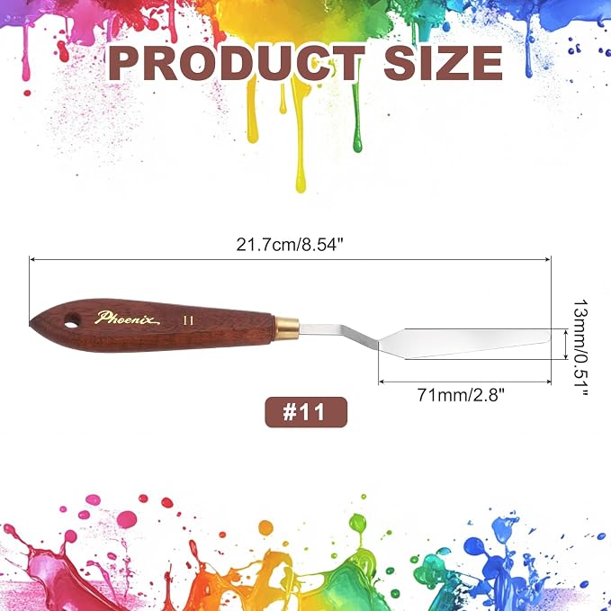 MECCANIXITY Pack of 1 Palette Knife No.11, 8.5" Long Palette Knives - Image 2