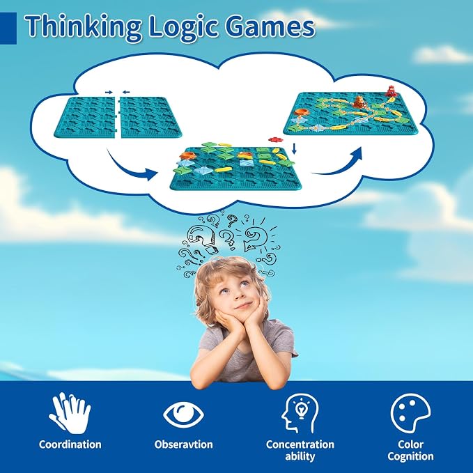 Kids Board Games Learning Toys, STEM Educational Logic Kits - Image 3