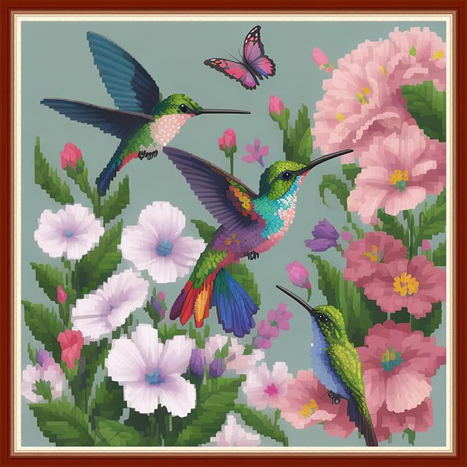 Dimensean Stamped Cross Stitch Kits Full Range of Embroidery Patterns Starter by DimenseanCrossStitchKits
