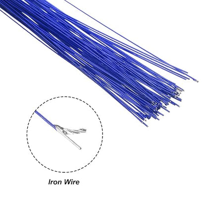 PATIKIL 32 Inch 22 Gauge Floral Stem Wire, 3 Pack/120 Pieces Bouquet Stem Paper - Image 4