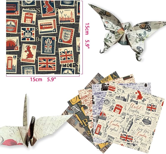 Square Origami Paper 6x6 Double Sided 50 Sheets 50 Colors 70GSM Origami Kit - Image 2