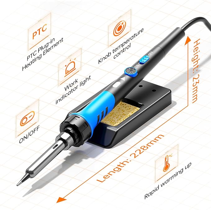 Soldering Iron Kit, 60W gun - Image 5