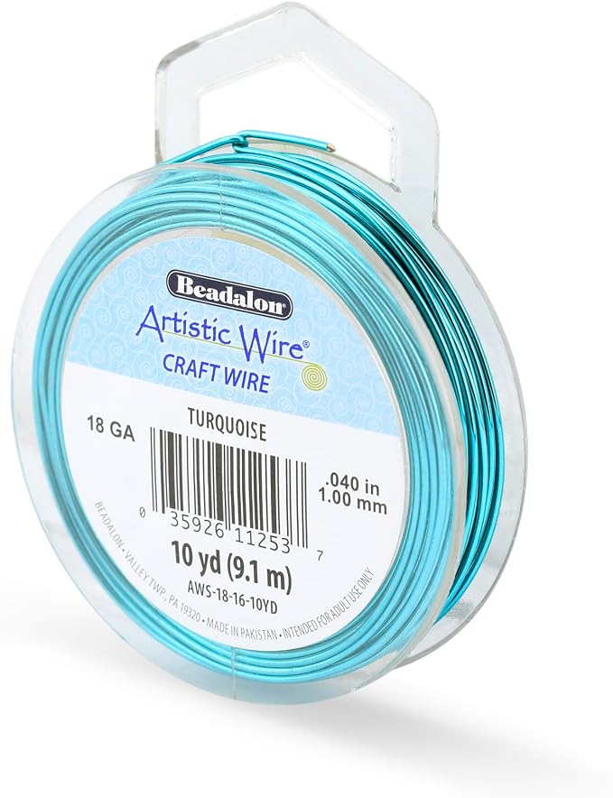 Artistic Wire, 18 Gauge Tarnish Resistant Colored Copper Craft Wire, 10 yd by Unknown