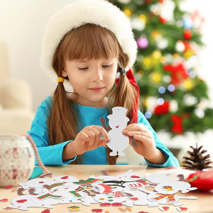 Fennoral 12 Pack Snowman Craft Kits - Image 2