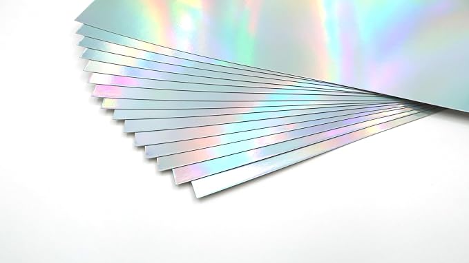 TGXRZX Metallic Cardstock Paper, holographic cardstock, Size 8 "x 11", Mirror by TGXRZX