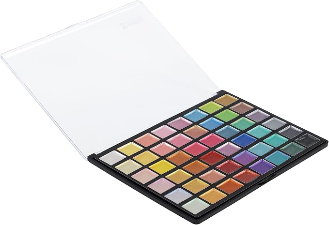 Soho Urban Artist Metallic Watercolors Set – 48 Vibrant Metallic Half Pans in - Image 4
