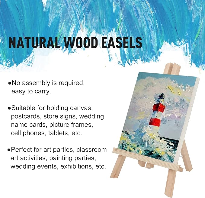 Kinlink 11.8 Inch Tall Wood Easels - Image 4