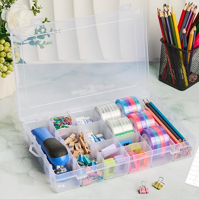 18 Grids Large Plastic Organizer Box - Image 5