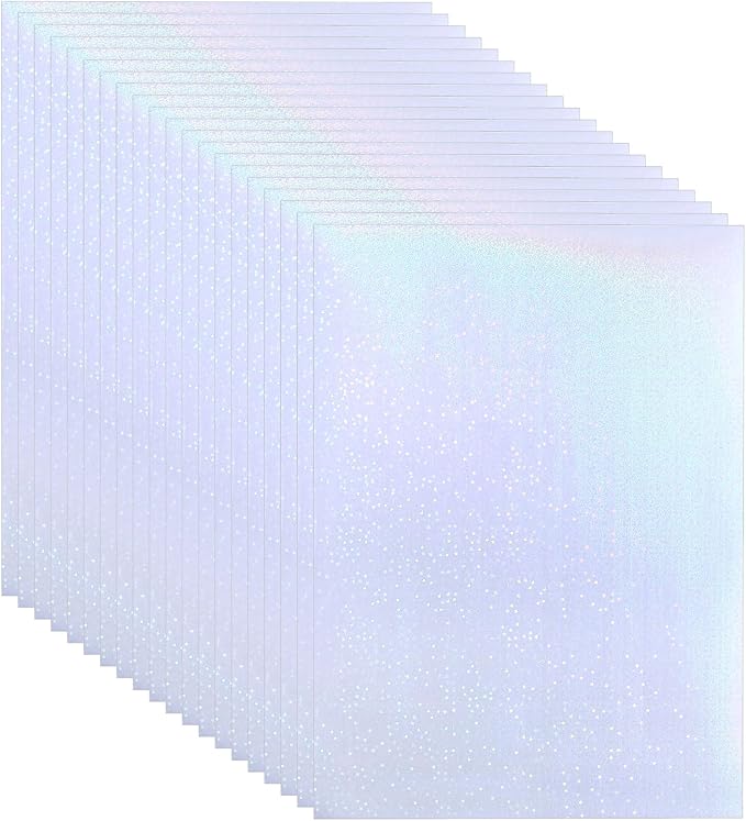 PATIKIL 11.7x8.3" Holographic Sticker Paper, 20Sheets A4 Polypropylene by PATIKIL
