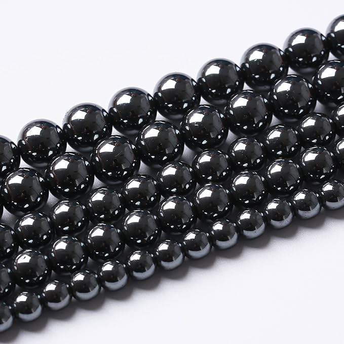 36pcs 12mm AAA Black Hematite Beads Crystal Energy Stone Healing Power Natural - Image 2
