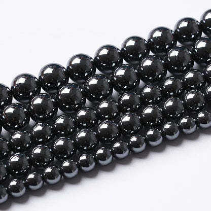 36pcs 12mm AAA Black Hematite Beads Crystal Energy Stone Healing Power Natural - Image 2