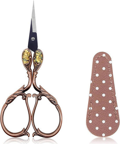 BIHRTC 4.5 Inch Small Vintage Embroidery Scissors by HOME