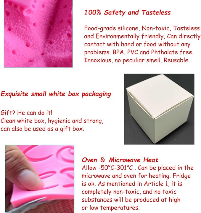 Soap Molds Carnations Flower, 3D Flowers Silicone Handmade DIY Candy Melt Mold - Image 4
