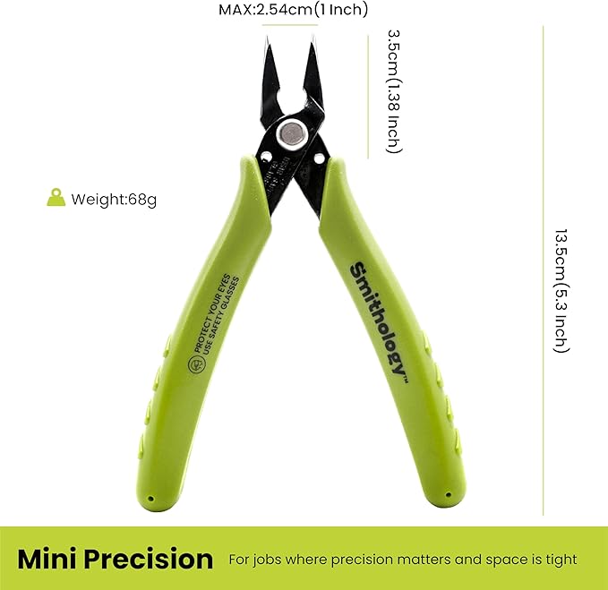 Smithology 5.3" Mini Needle Nose Pliers 3-Pack | Precision Long Nose Pliers - Image 4