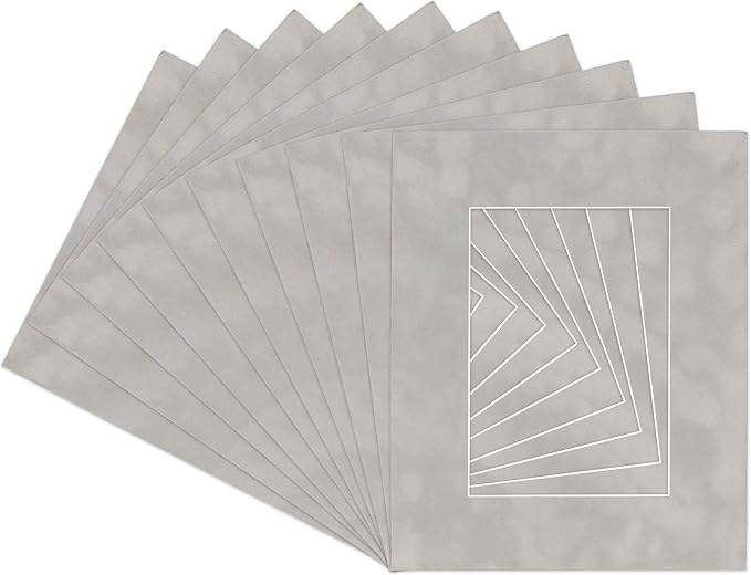 Pack of TEN 11x14 Mats Bevel Cut by Poster+Palooza