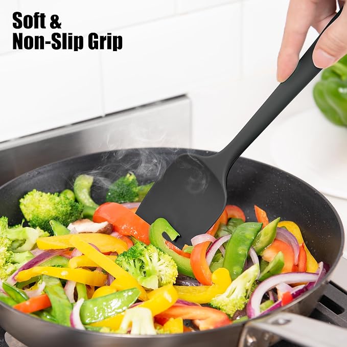 Heat Resistant Silicone Spoon Spatula, Doosu 600°F High Temp Flexible Cooking - Image 7