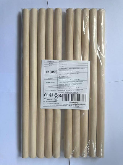 Wood Dowels Wooden Dowel Rods for Crafts, Unfinished Hardwood Sticks for Arts - Image 7