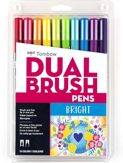 Tombow 56185 Dual Brush Pen Art Markers, Brush and Fine Tip Markers by Tombow
