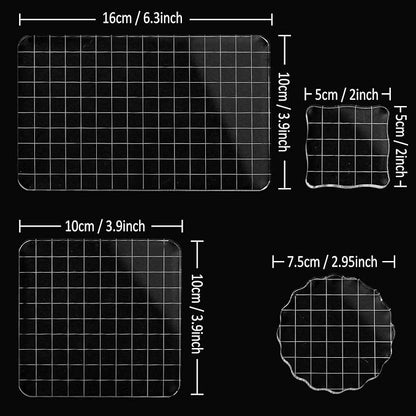 Whaline Large Acrylic Stamp Block Clear Stamping Tools Set - Image 2