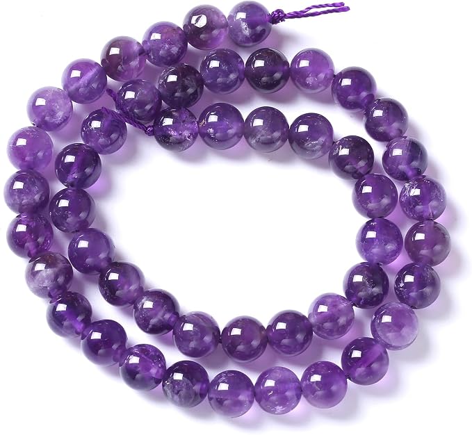 36pcs 10mm AAA Natural Amethyst Beads Crystal Energy Healing Power Stone - Image 5