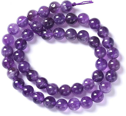 60pcs 6mm AAA Natural Amethyst Beads Crystal Energy Healing Power Stone - Image 5