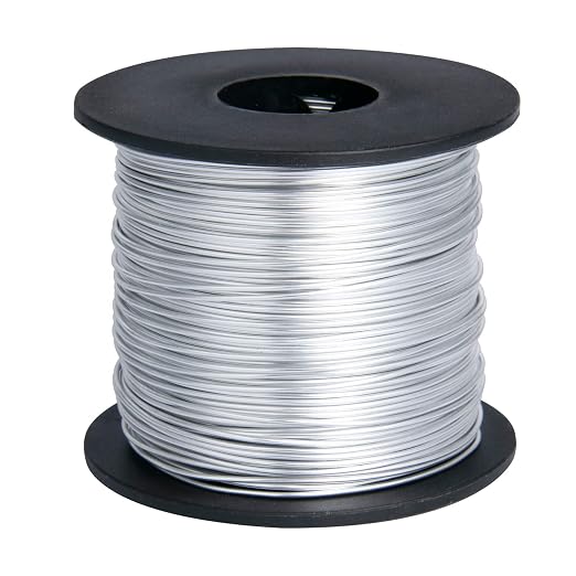 328 Feet Aluminum Craft Wire, 18 Gauge Silver Bendable Soft Metal Aluminum Wire by Cadikez