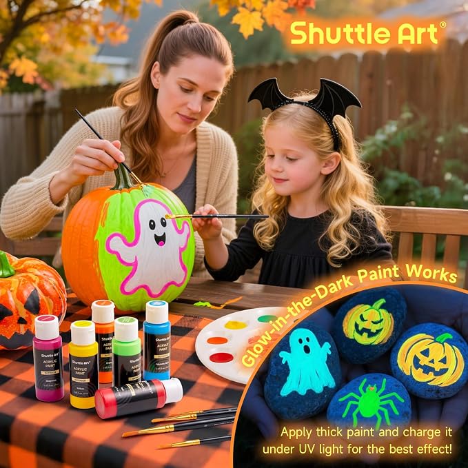 Shuttle Art 25 Colors Outdoor Acrylic Paint Set, 2oz/60ml Waterproof Acrylic - Image 2