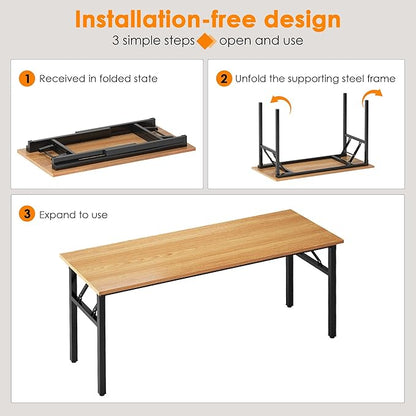 Need Folding Desk, 54 inch Large Computer Desk - Image 6