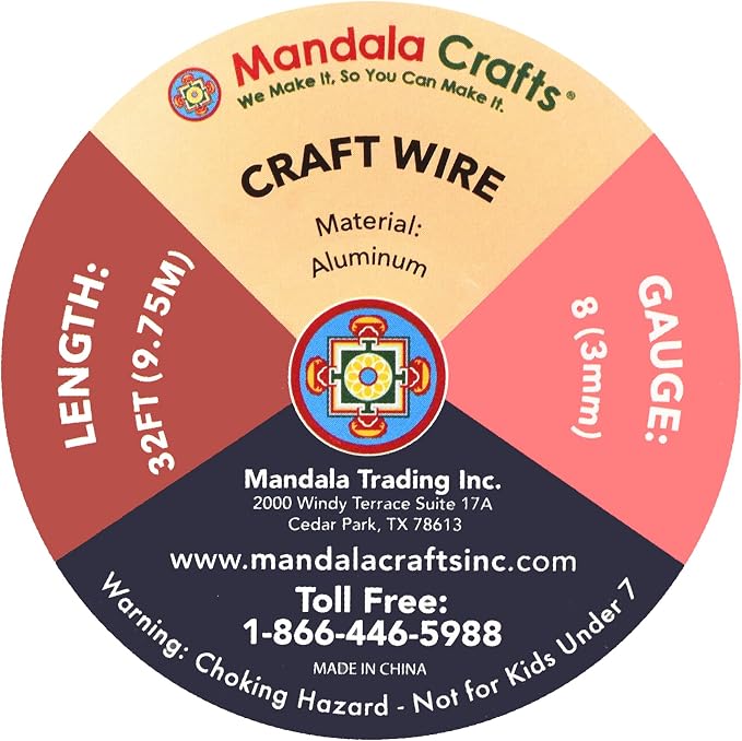 Mandala Crafts 8 Gauge Anodized Aluminum Craft Wire - Image 3