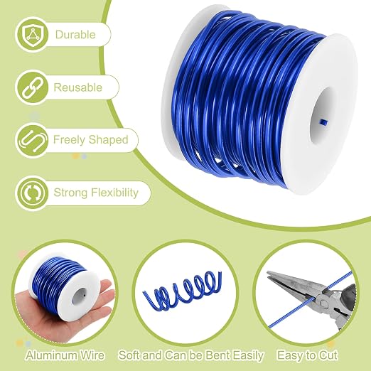 MECCANIXITY 9 Gauge Anodized Aluminum Craft Wire Bendable Bonsai Training Wire - Image 3